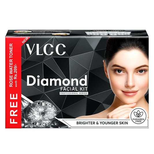 VLCC Diamond Facial Kit for Skin Polishing and Purification - 50 g+10 ml