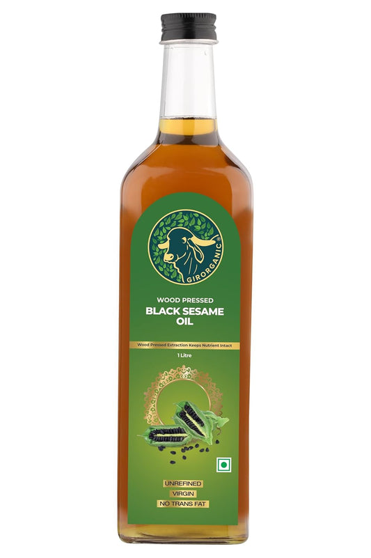 GirOrganic Black Sesame Oil: Wood Pressed, 1