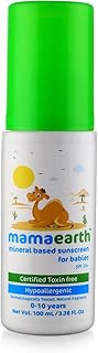 Mamaearth Mineral-Based Sunscreen: For Babies, SPF 20+, 100