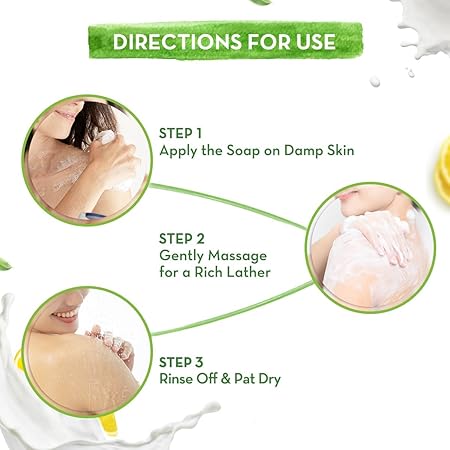 Mamaearth Vitamin C Moisturizing Lotion Soap: Pack of 8, 125 g each
