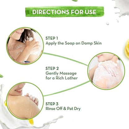 Mamaearth Vitamin C Moisturizing Lotion Soap: Pack of 8, 125 g each