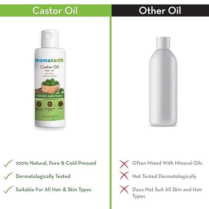 Mamaearth 100% Pure Castor Oil: 150 ml