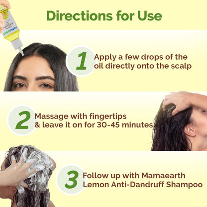 Mamaearth Lemon Anti-Dandruff HairOil for Flaky Scalp 100ml