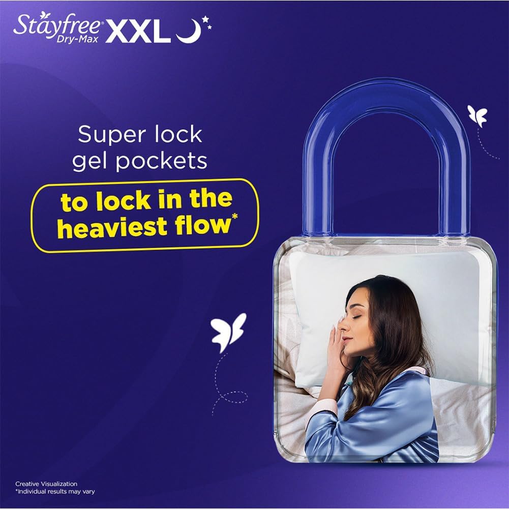 Stayfree Dry Max All Night XL: 28 pads