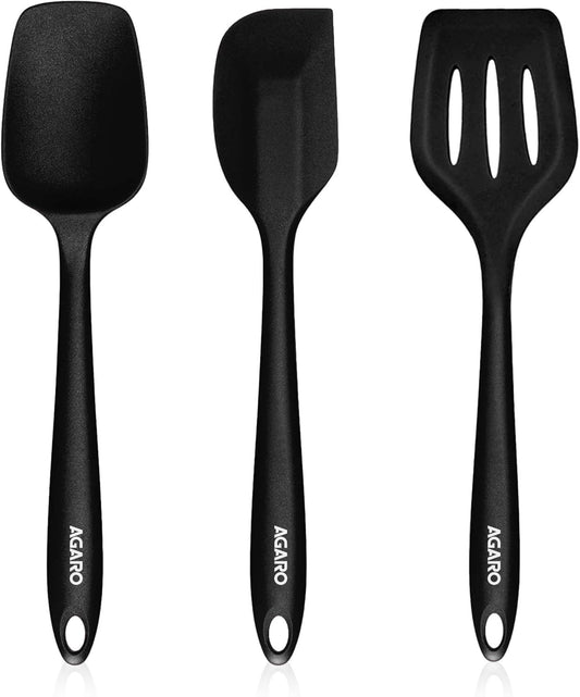 Agaro Deluxe Silicone Spatula, Set of 3,