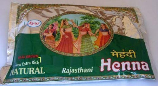 Ayur Rajasthani Henna Mehndi Powder: 200g, Pack of