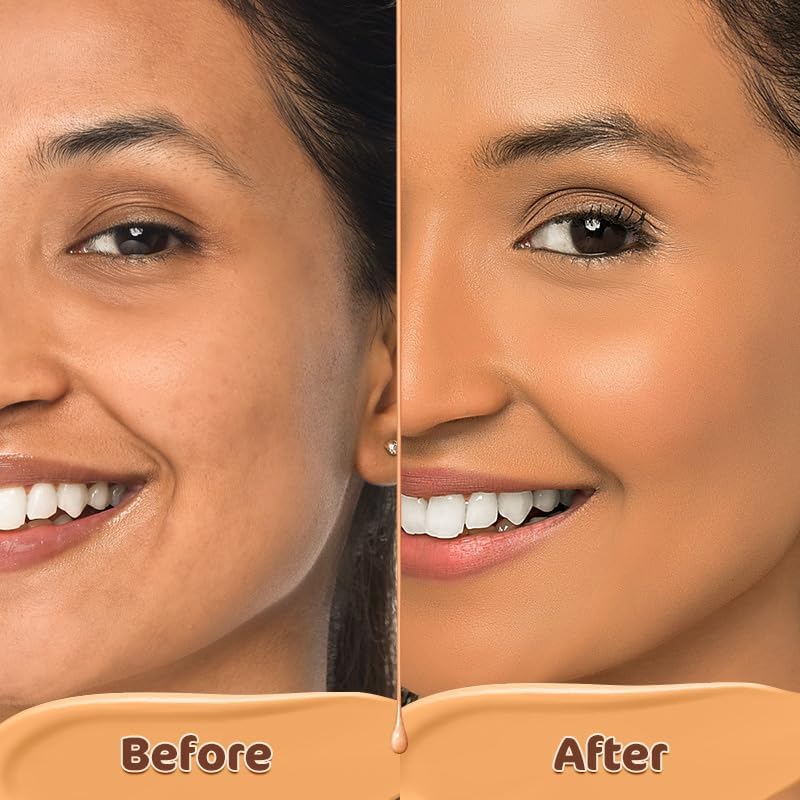 Mamaearth Glow Serum Foundation: 07 Toffee Glow, Vitamin C & Turmeric, 30 ml