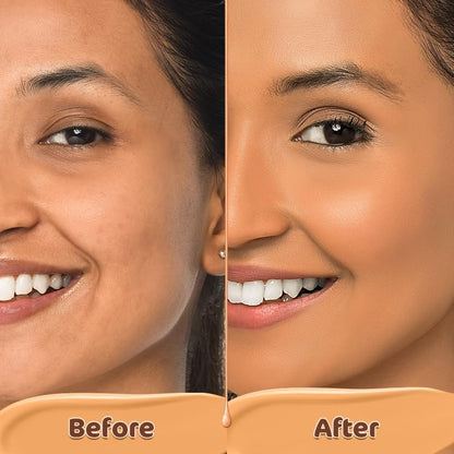 Mamaearth Glow Serum Foundation: 07 Toffee Glow, Vitamin C & Turmeric, 30 ml