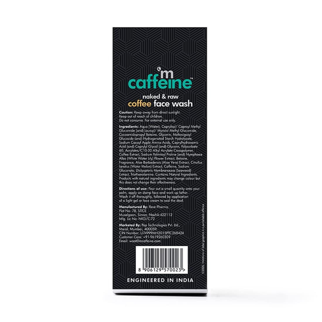 mCaffeine Espresso Coffee Face Wash: Hydrating, 75 ml