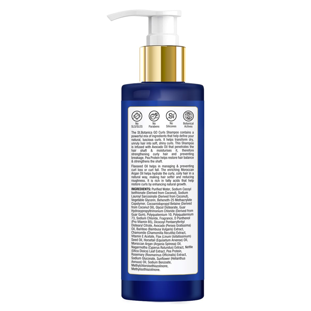 StBotanica GO Curls Shampoo: Avocado Oil, Flaxseed Oil, 200 ml