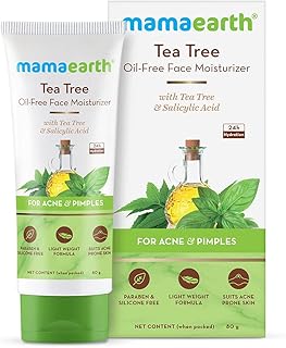 Mamaearth Tea Tree Oil-Free Moisturizer For Face For Oily Skin With Tea Tree & Salicylic A