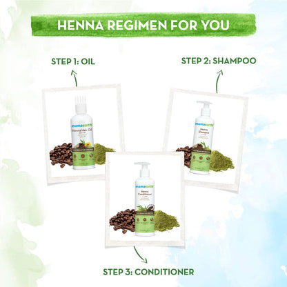 Mamaearth Henna Shampoo: Henna & Deep Roast Coffee, 250 ml
