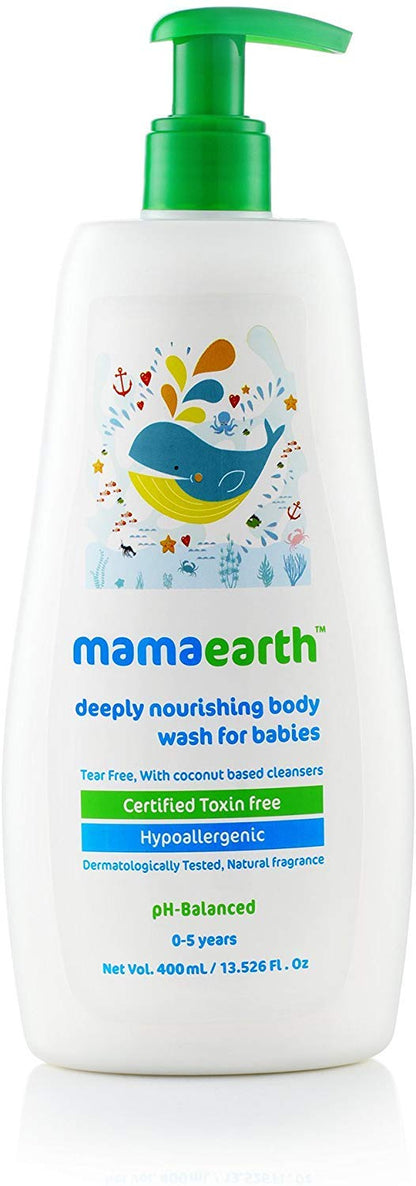 Mamaearth Natural Baby Body Wash: Tear Free, 400
