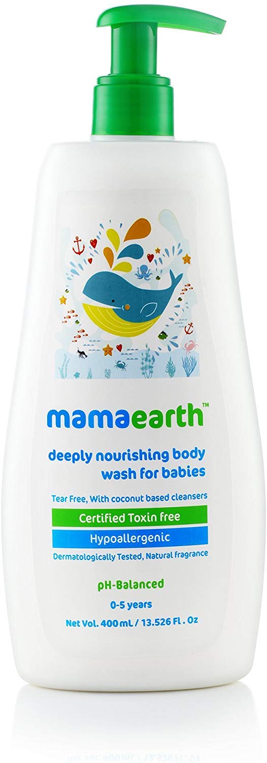 Mamaearth Natural Baby BodyWash: Tear Free, 400