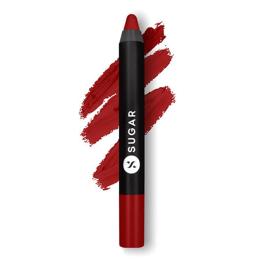 SUGAR Cosmetics Matte As Hell Crayon Lipstick: 35 Claire Redfield (Pure Red)