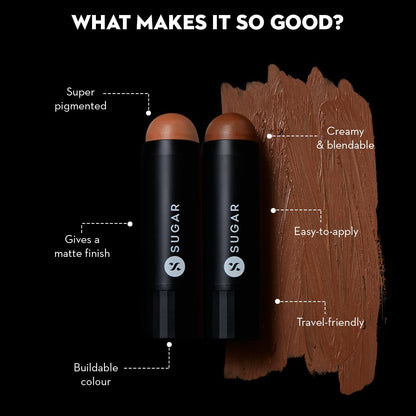 SUGAR Cosmetics Face Fwd Contour Stick: 02 Espresso Edge