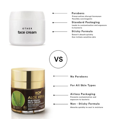 WOW Aloe Vera Multi-Vitamin Face Cream: 50 ml