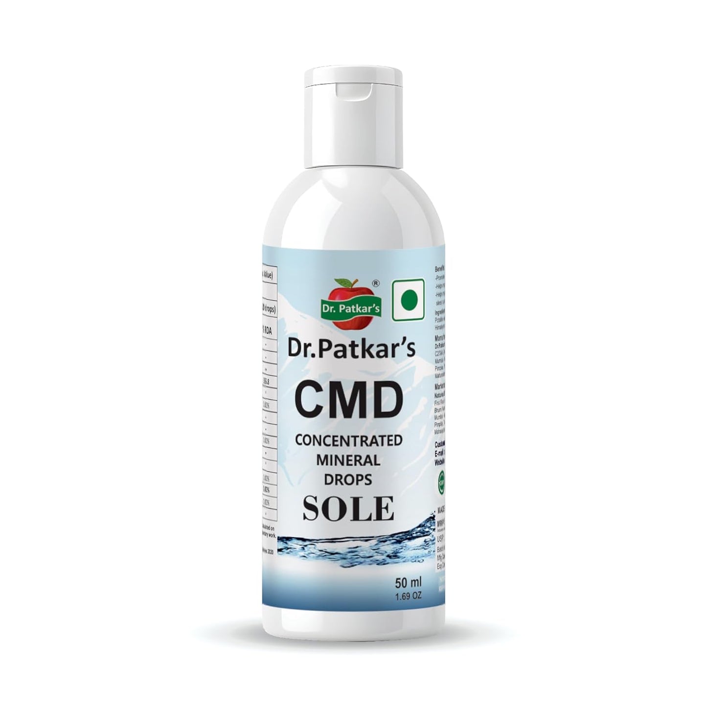Dr. Patkar's Concentrated Mineral Drops Hydration Trace Supplement Increased energy levels