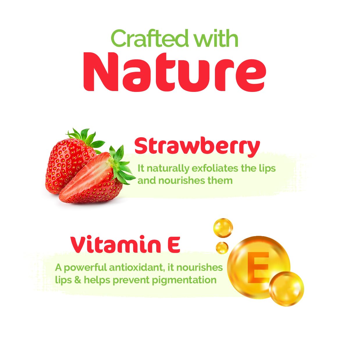 Mamaearth Nourishing Tinted Lip Balm: Vitamin E & Strawberry, 4 g