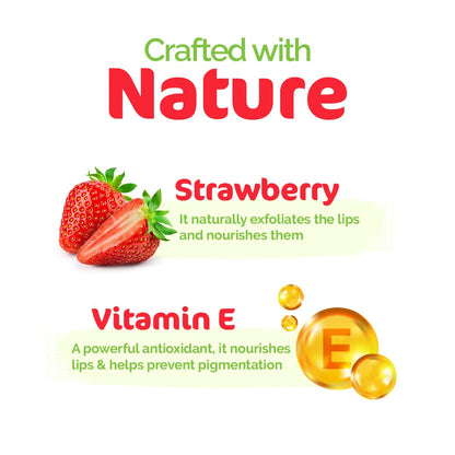 Mamaearth Nourishing Tinted Lip Balm: Vitamin E & Strawberry, 4 g