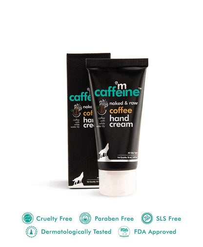 mCaffeine Coffee Hand Cream: Almond Oil & Shea Butter, 50 ml