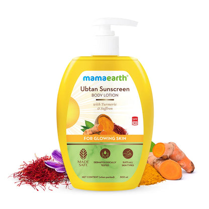 Mamaearth Ubtan Body Lotion: Pack of 2, 300 ml each