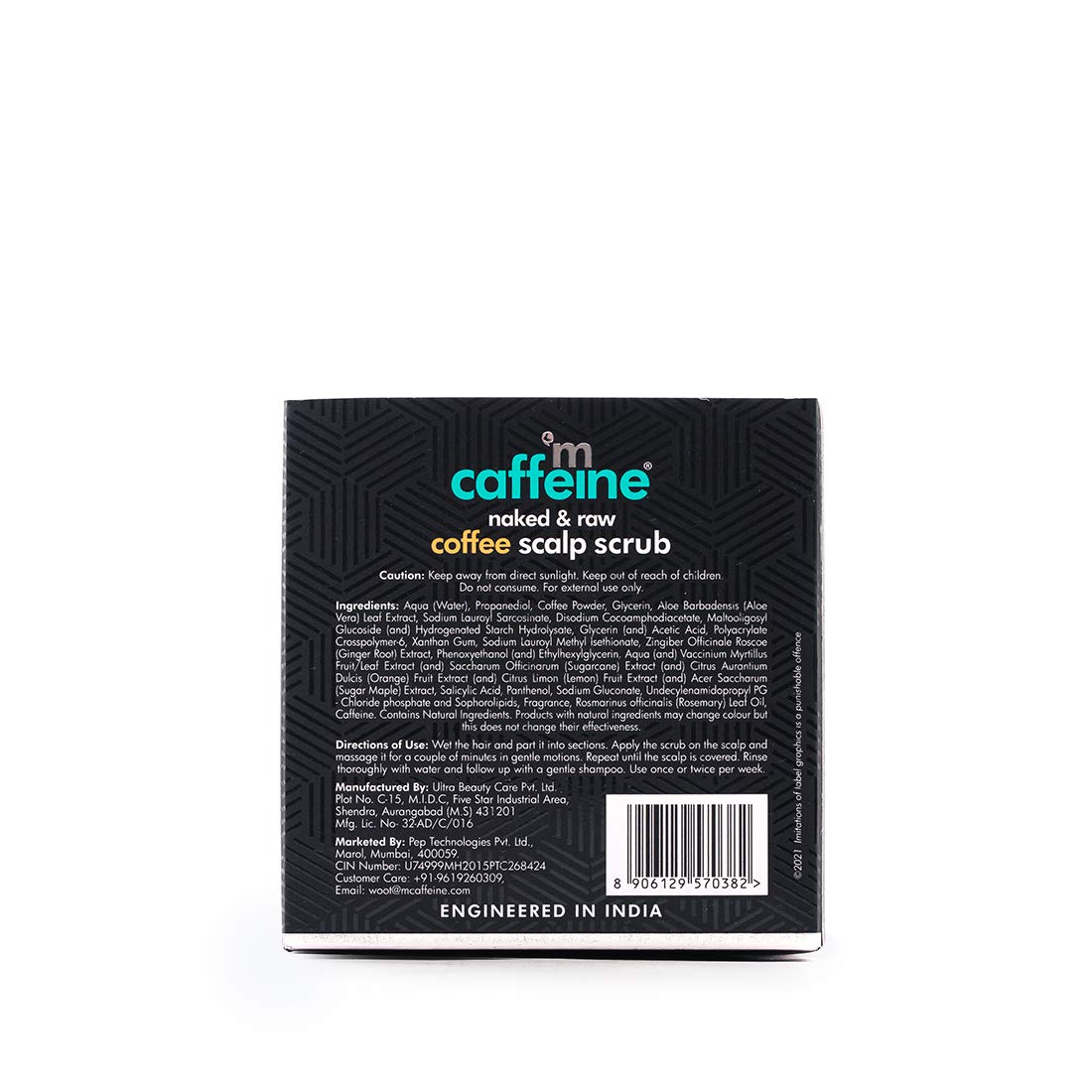 mCaffeine Coffee Scalp Scrub: Anti Dandruff, 250 g