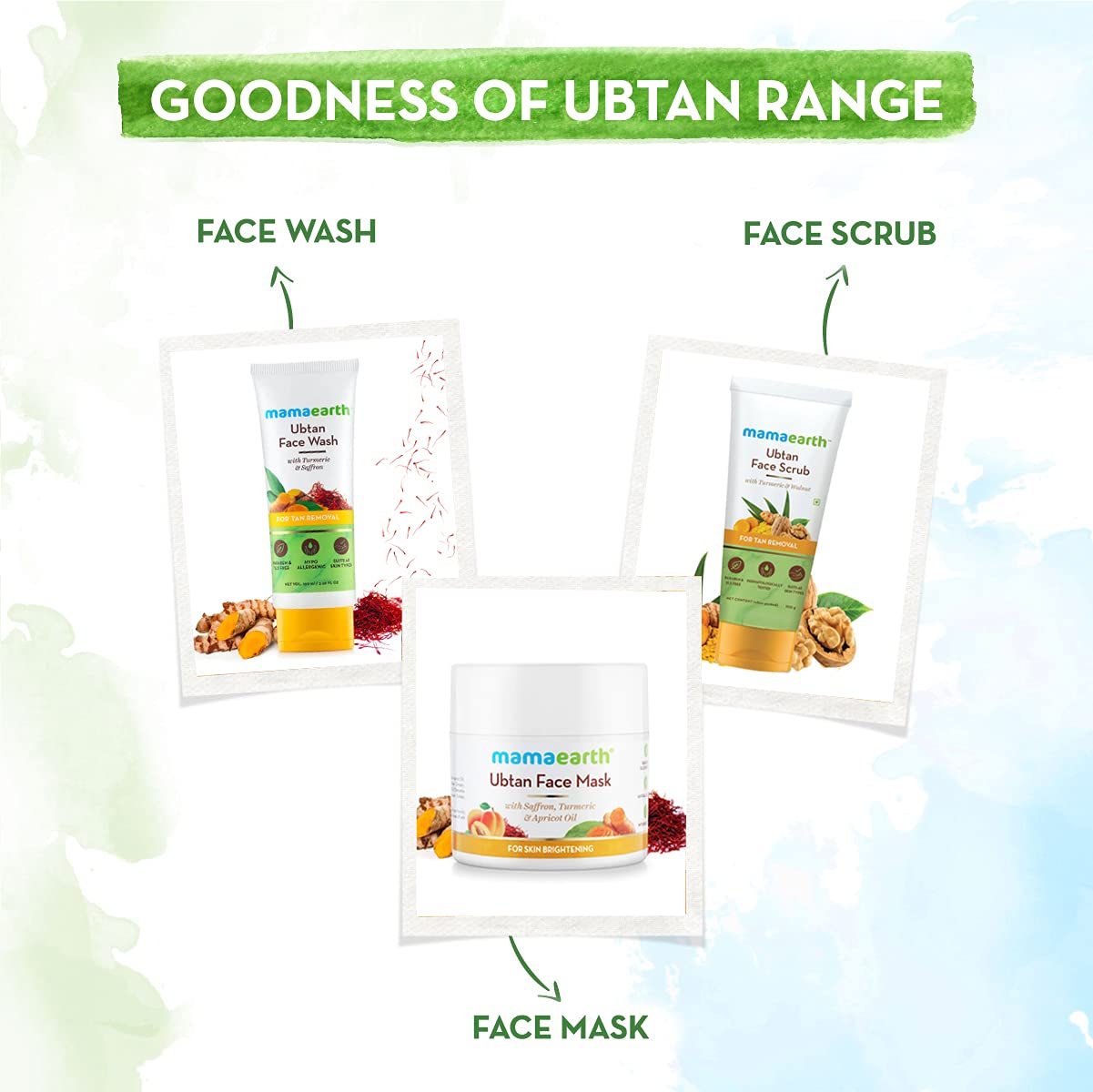 Mamaearth Ubtan Day Cream with SPF 30, with Turmeric & Saffron 50 g