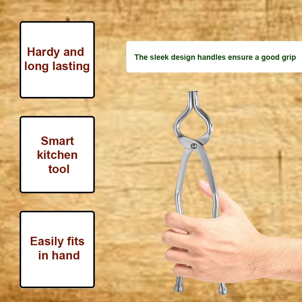 iKonbi Stainless Steel Sansi/pakkad/Sandasi/pincer/chimta/Tongs/Utensil Holder