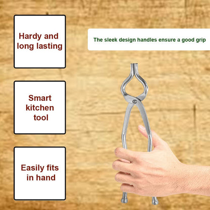 iKonbi Stainless Steel Sansi/pakkad/Sandasi/pincer/chimta/Tongs/Utensil Holder