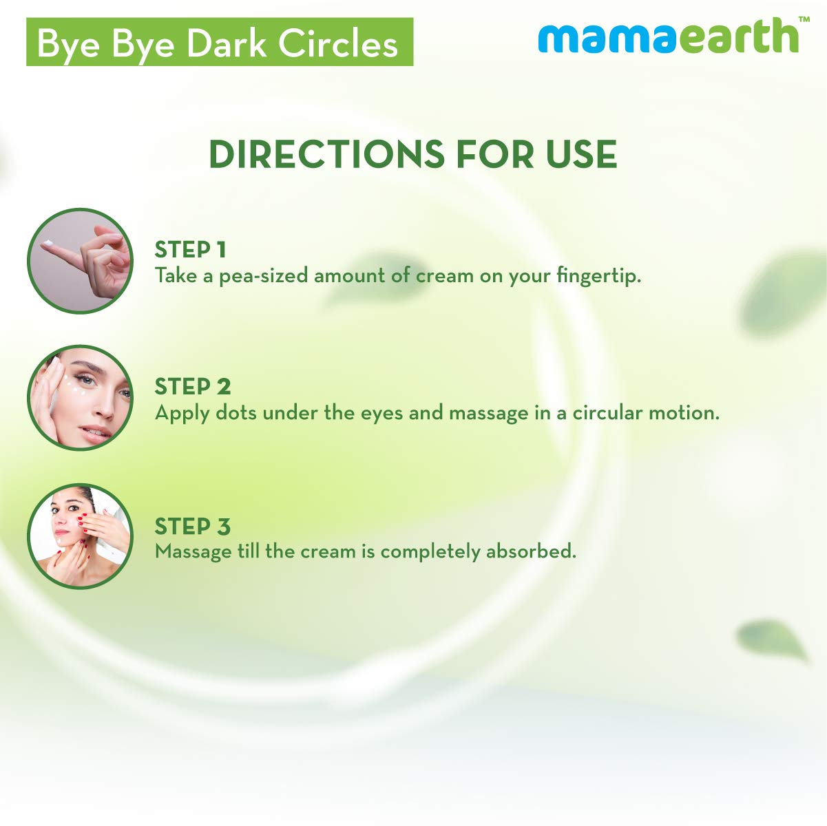 Mamaearth Bye Bye Dark Circle Eye Cream: Cucumber, 20 ml