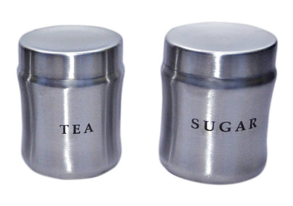 iKonbi Set of 2 Tea and Sugar Damru Style canisters
