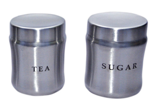 iKonbi Set of 2 Tea and Sugar Damru Style canisters