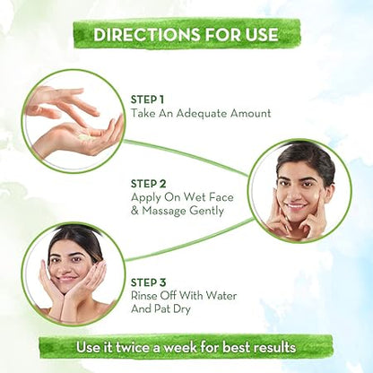 mamearth Multani Mitti Face Wash with Multani Mitti & Bulgarian Rose For Oil Control & Acne - 100 ml
