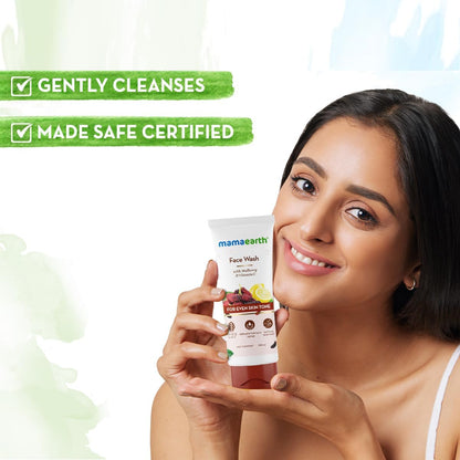 Mamaearth Bye Bye Blemishes Face Wash: Mulberry & Vitamin C, 100 ml