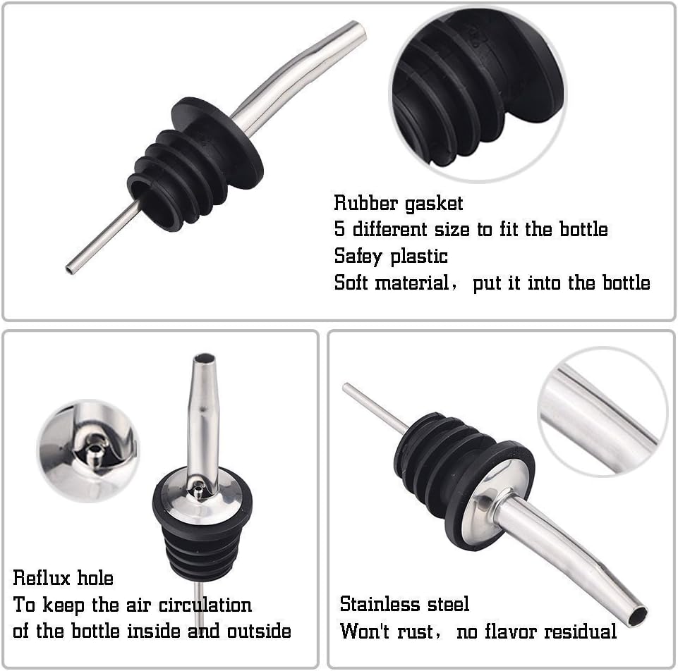 iKonbi Set of 6 Black bar AccessoriesBlack