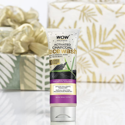 WOW Activated Charcoal Face Wash: 100 ml