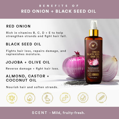 WOW Onion Black Seed Hair Oil: 200 ml