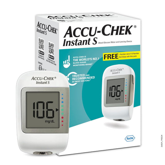 Accu-Chek Instant S Glucometer: Free 10 Test