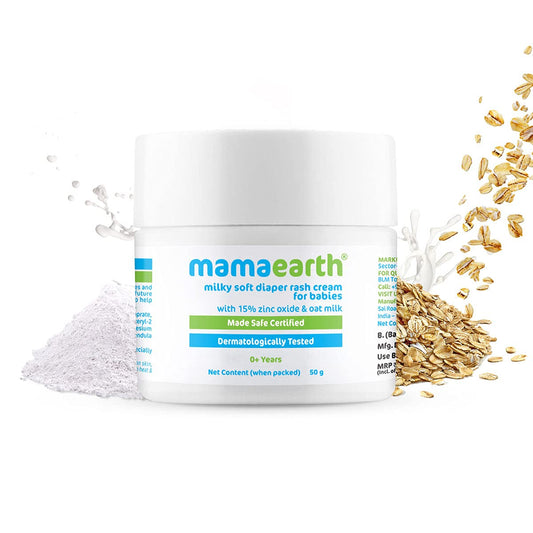 Mamaearth Milky Soft Diaper Rash Cream: For Babies, 50 g