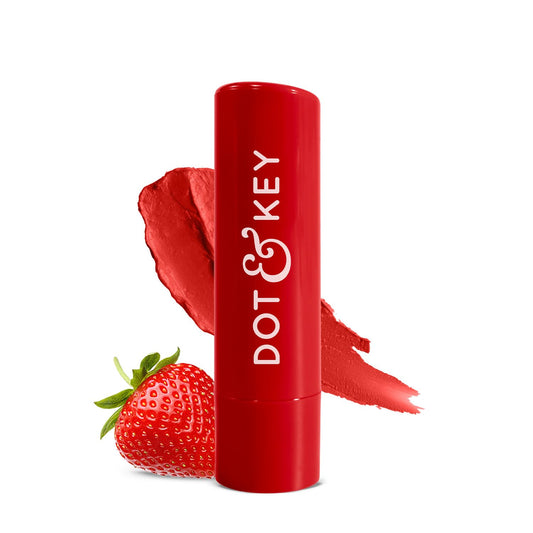 Dot & Key Barrier Repair Hydrating LipBalm SPF 50 | Strawberry Red | Repairs Damaged Lip B