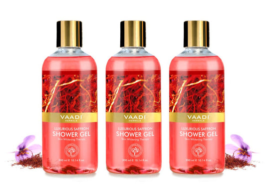 Vaadi Herbals Shower Gel: Saffron, Sulfate-Free, 300 ml, 3