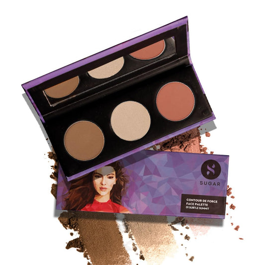 Sugar Cosmetics Contour De Force Face Palette: 01 Subtle