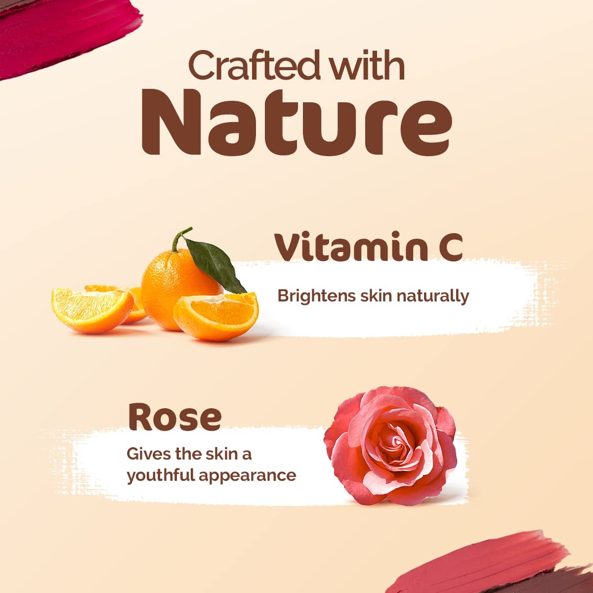 Mamaearth Lip, Cheek & Eye Tint: Vitamin C & Rose, 03 Rose Pink, 4 g