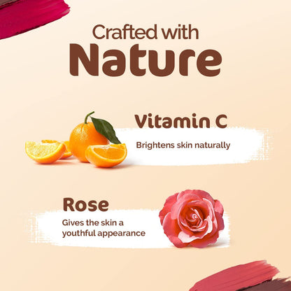 Mamaearth Lip, Cheek & Eye Tint: Vitamin C & Rose, 03 Rose Pink, 4 g