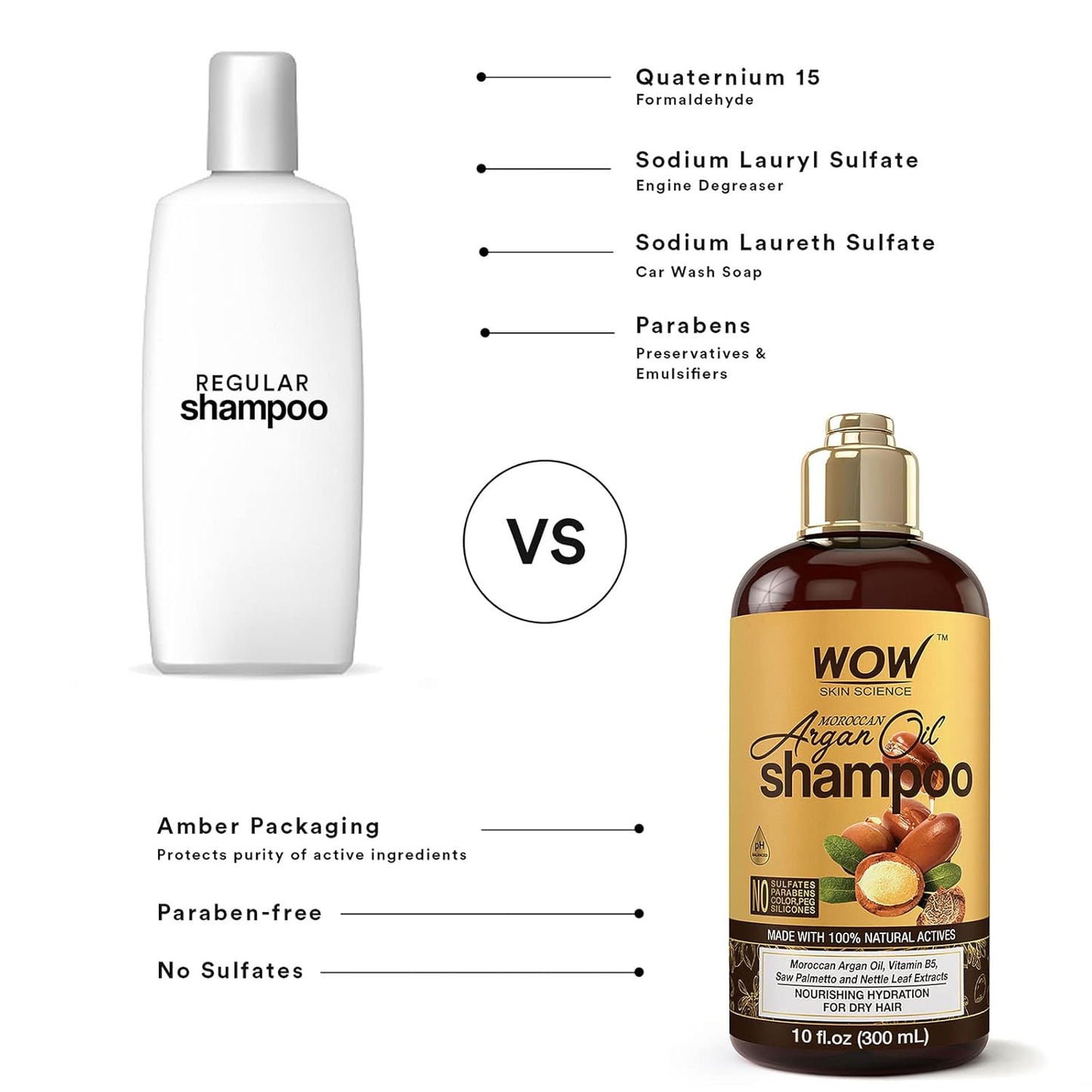 WOW Moroccan Argan Oil Shampoo: 300 ml
