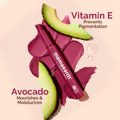 Mamaearth Moisture Matte Longstay Lipstick: Avocado Oil & Vitamin E, 2 g
