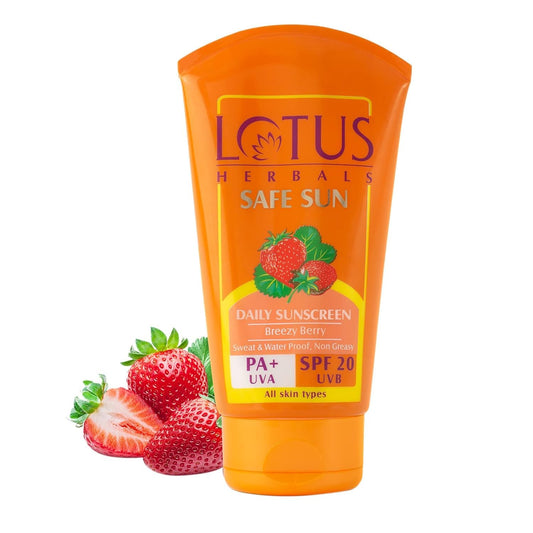Lotus Herbals Safe Sun Block Cream: SPF 20,