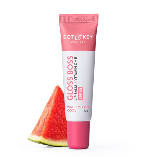 Dot & Key Gloss Boss Brightening LipBalm Vitamin C + E SPF 50+ Watermelon Cool 12g