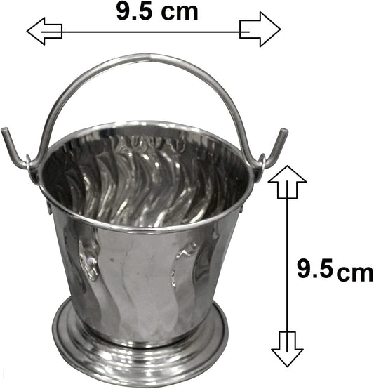 iKonbi Stainless Steel Daal/Sabji/Gravy Serving Bucket Small